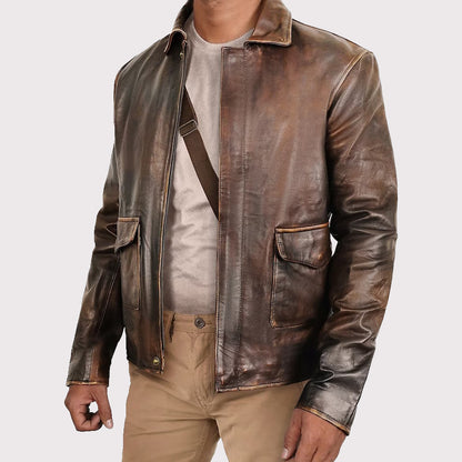 Disstressed Leather Jackets