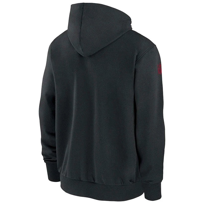 San Francisco 49ers Grey Sideline Full-Zip Hoodie