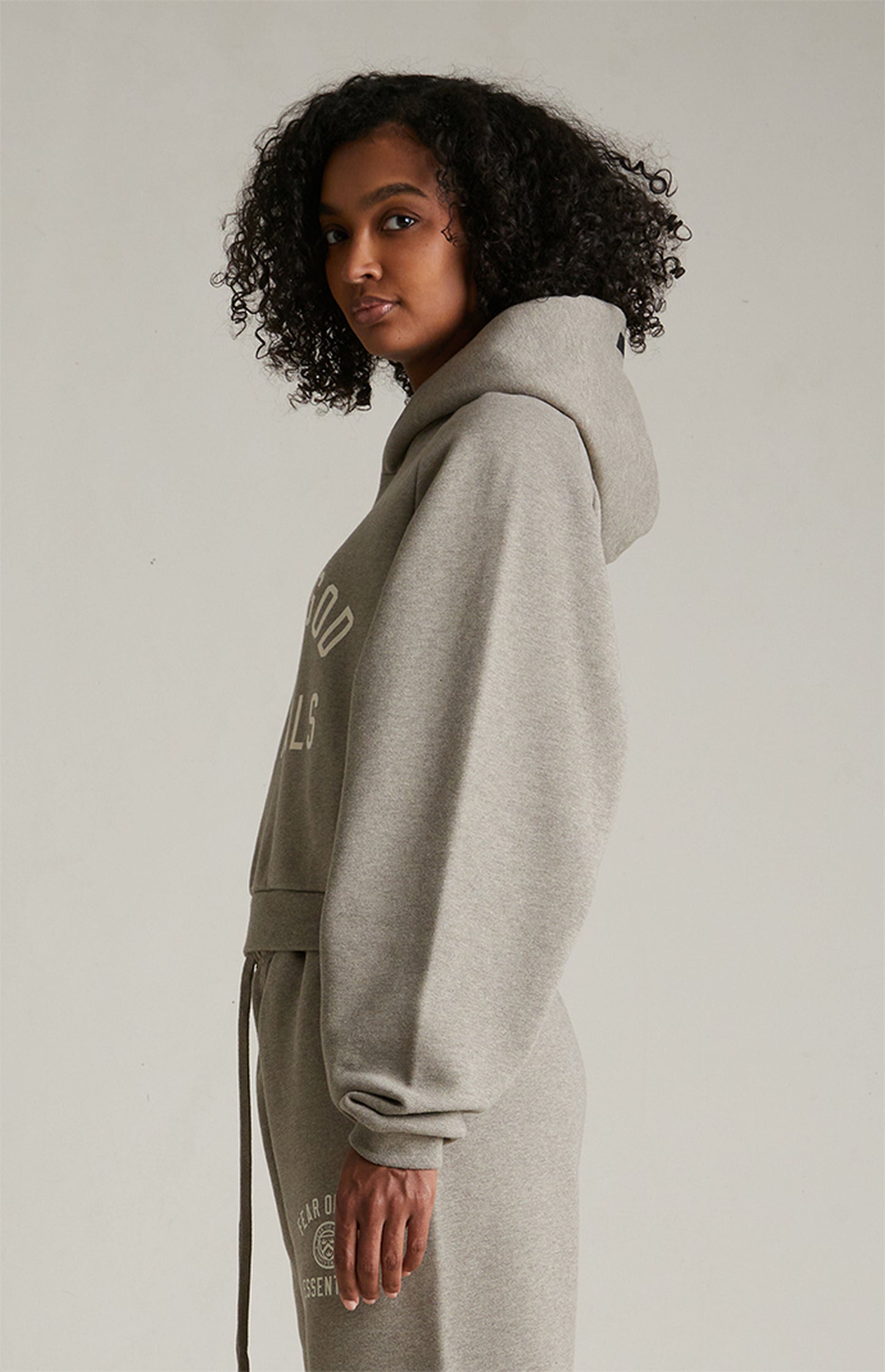 Cropped Essentials Hoodie