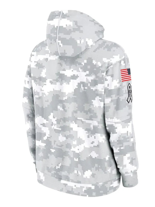2024 Atlanta Falcons Arctic Camo Salute to Service Hoodie