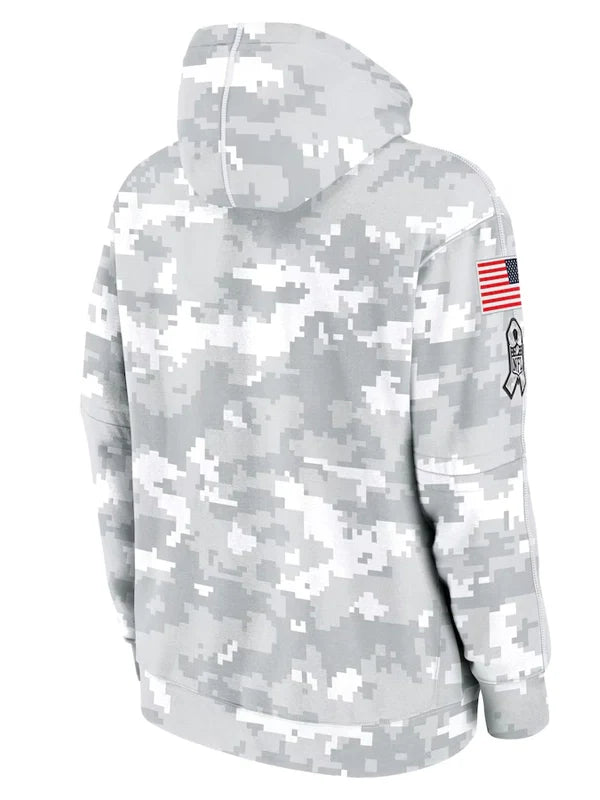 2024 Kansas City Chiefs Arctic Camo Salute to Service Hoodie