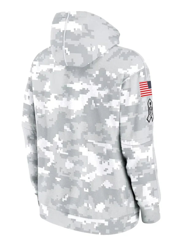 2024 Las Vegas Raiders Arctic Camo Salute to Service Hoodie