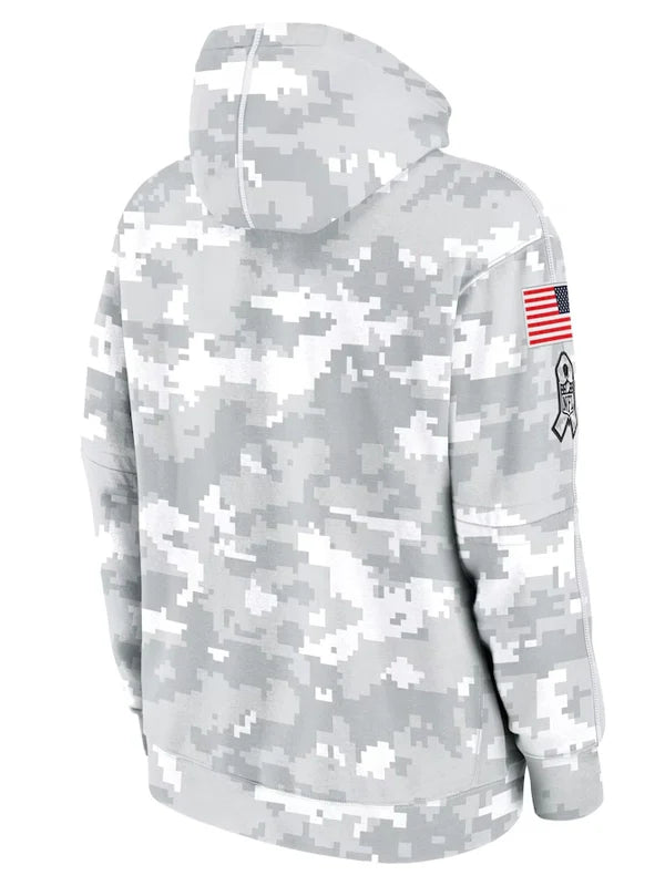2024 San Francisco 49ers Arctic Camo Salute to Service Hoodie