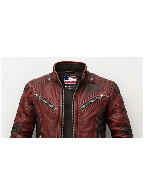 Yusef Red Leather Jacket - Leather Jacket for Men Red