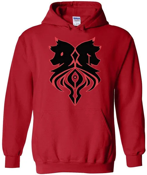 Aphmau Aaron Lycan Zip-Up Red Hoodie