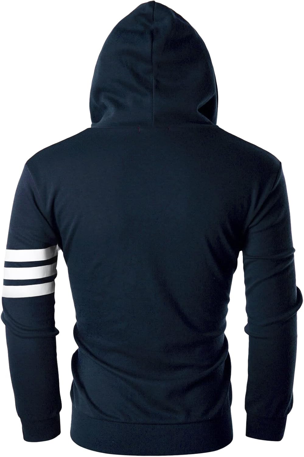 Mens Slim Fit Striped Hoodie