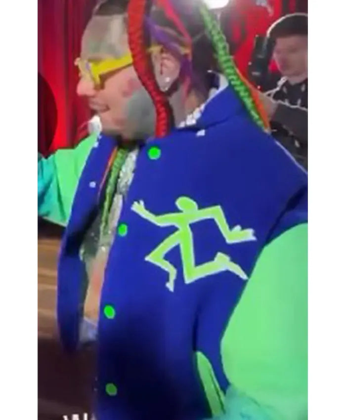 6ix9ine Jake Paul vs Anthony Joshua Varsity Jacket  - Recreated