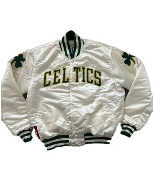 90s Boston Celtics Vintage Satin Jacket  - Recreated