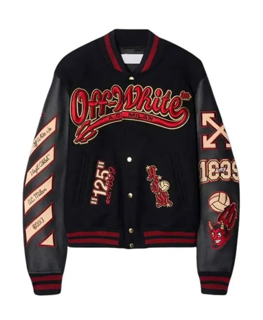 AC Milan x Off-White Varsity Jacket  - Recreated