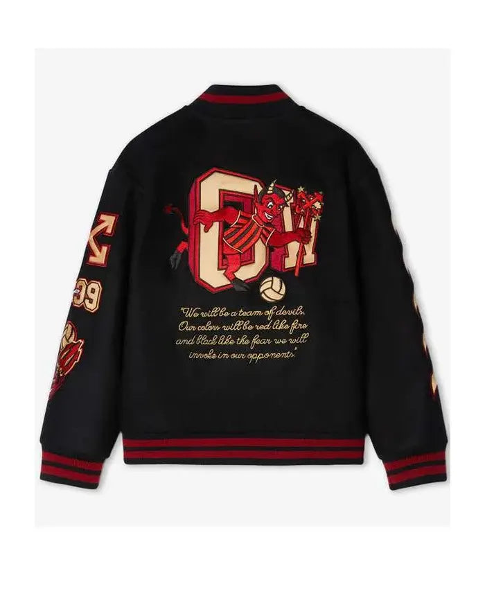 AC Milan x Off-White Varsity Jacket  - Recreated
