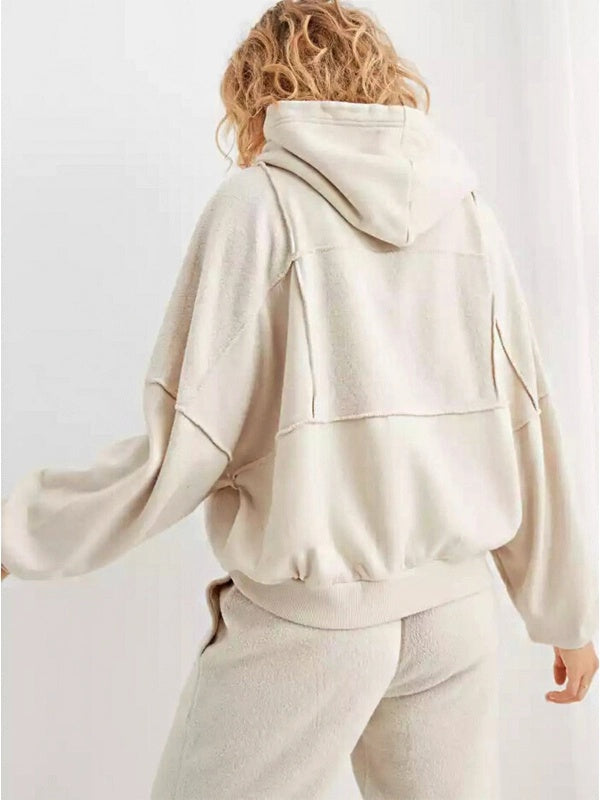 Aerie Sherpa Patchwork Hoodie
