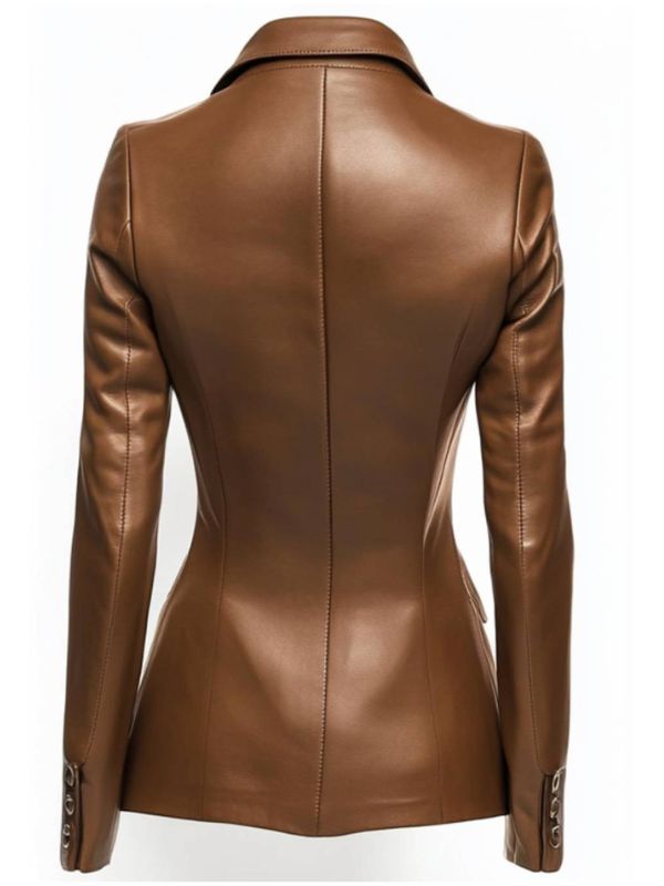 Amelia Brown Leather Jacket – Stylish Women’s Leather Jacket