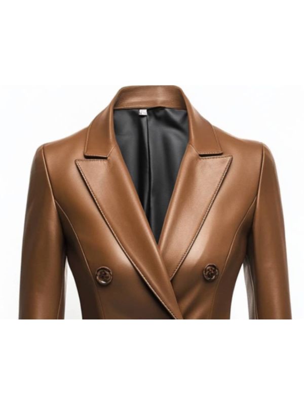 Amelia Brown Leather Jacket – Stylish Women’s Leather Jacket