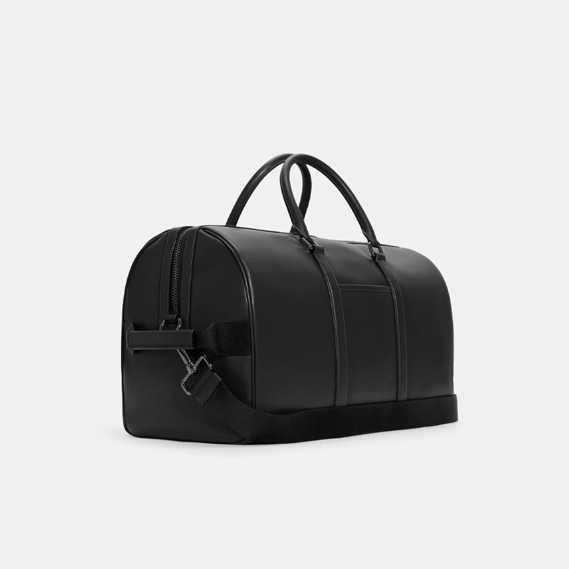 Black Real Leather Weekender Bags