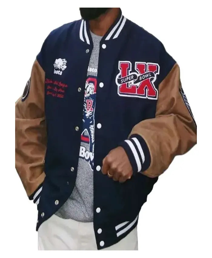Bowl LX 2026 Heritage Varsity Jacket  - Recreated