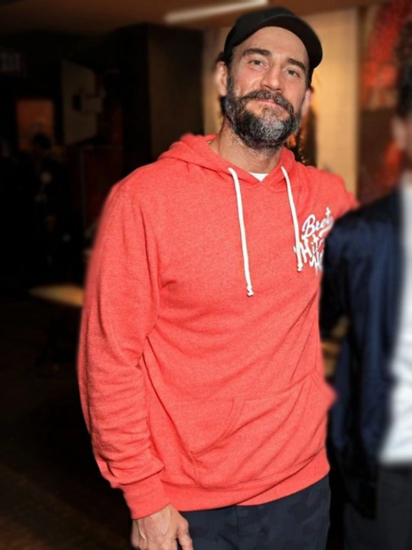 Bret Hart Hitman Orange Hoodie