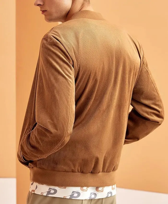Brown Corduroy Bomber Jacket  - Recreated