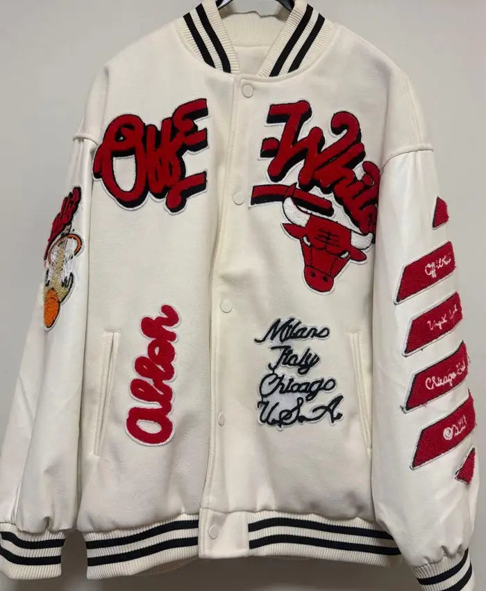 Chicago Bulls x Off-White Jacket  - Recreated