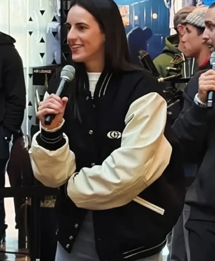 Caitlin Clark x Nike Varsity Jacket  - Recreated