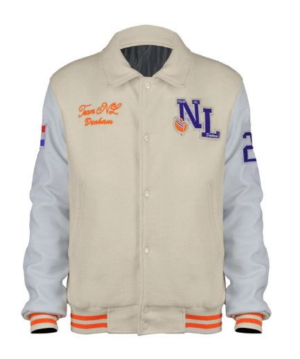 Denham Netherlands Olympic Team Varsity Jacket - Recreated  - Recreated