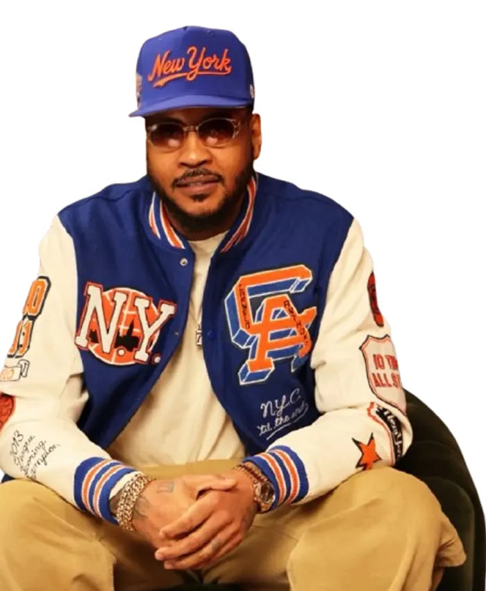 Carmelo x NYC Varsity Jacket  - Recreated