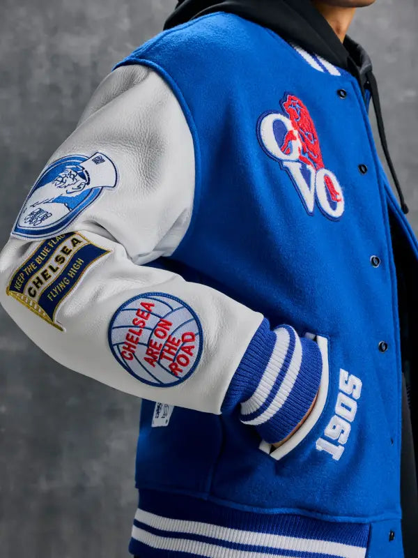 Recreated - Chelsea FC OVO Varsity Jacket  - Recreated