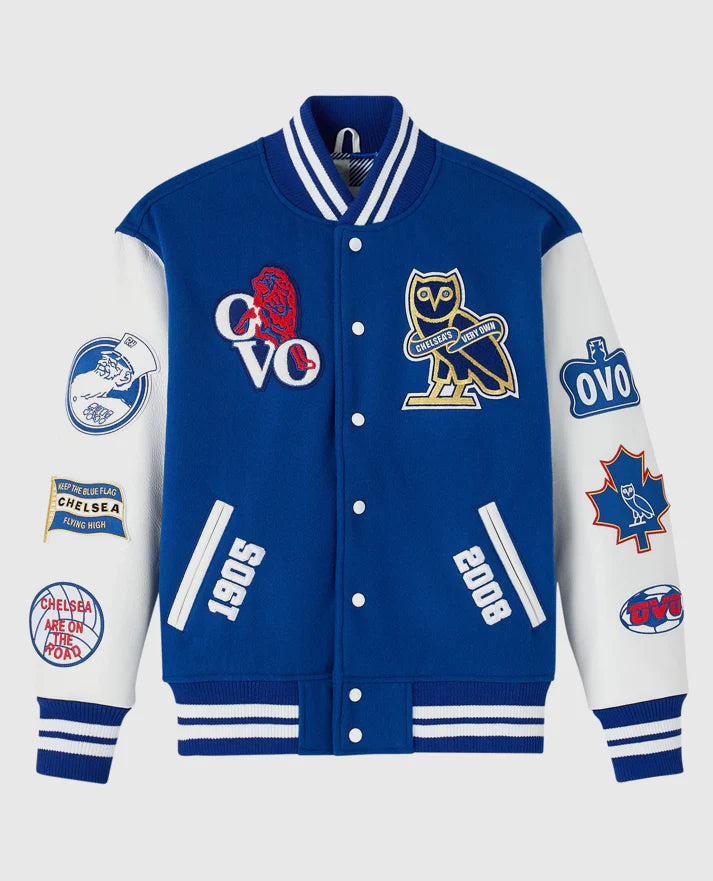 Recreated - Chelsea FC OVO Varsity Jacket  - Recreated
