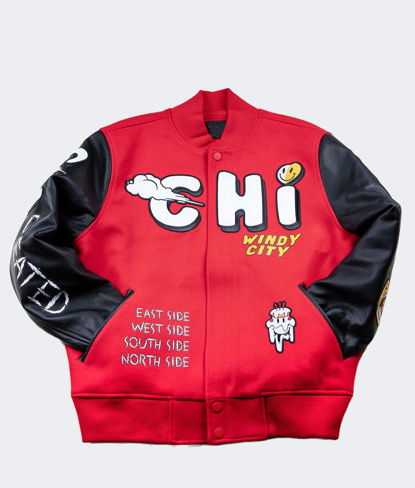 Chi Created Red Varsity Jacket  - Recreated