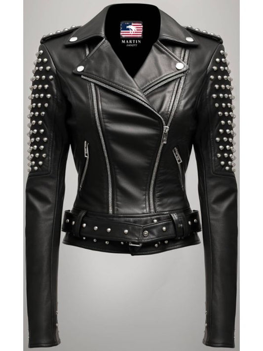 Cressida Black Leather Biker Jacket – Women’s Leather Jacket