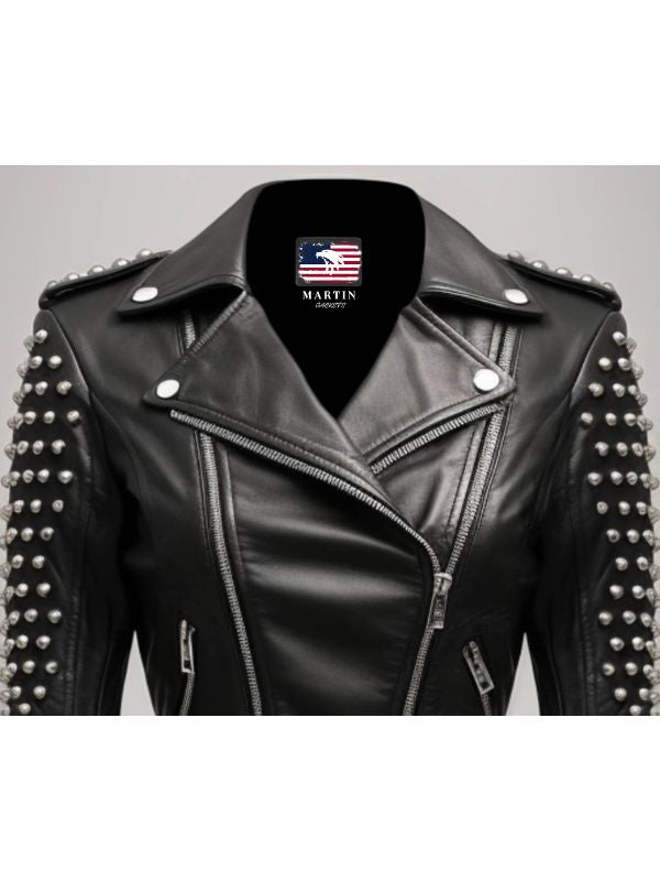 Cressida Black Leather Biker Jacket – Women’s Leather Jacket