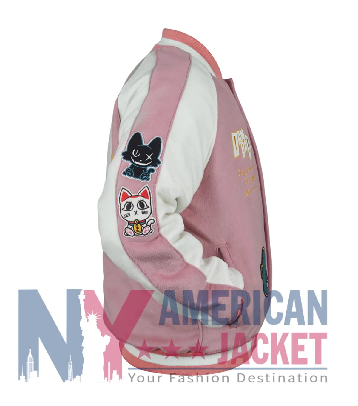 Dandadan 2025 Momo Ayase Pink Varsity Jacket  - Recreated