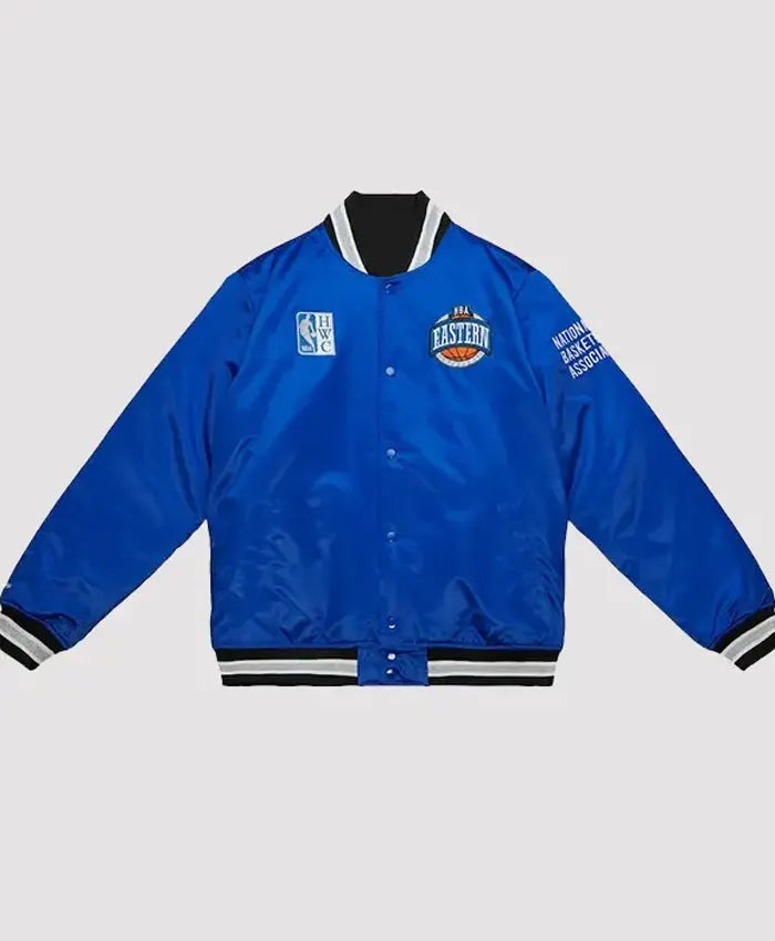 Eastern Conference Mitchell & Ness Satin Jacket  - Recreated