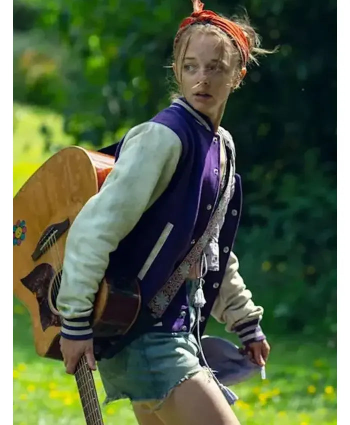 Ellie de Lange Run Away Varsity Jacket  - Recreated