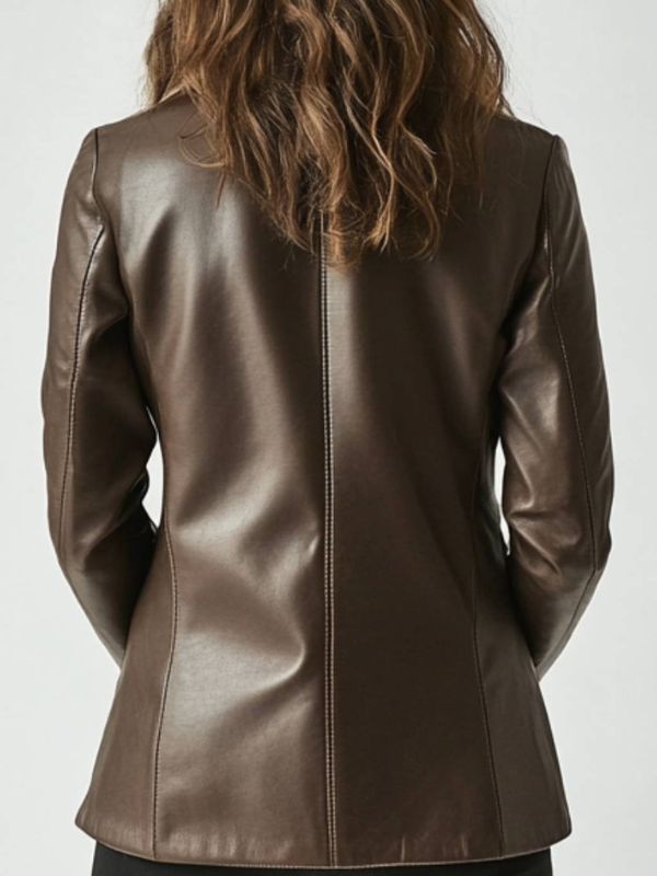 Evie Leather Brown Jacket - Women Leather Jacket Brown