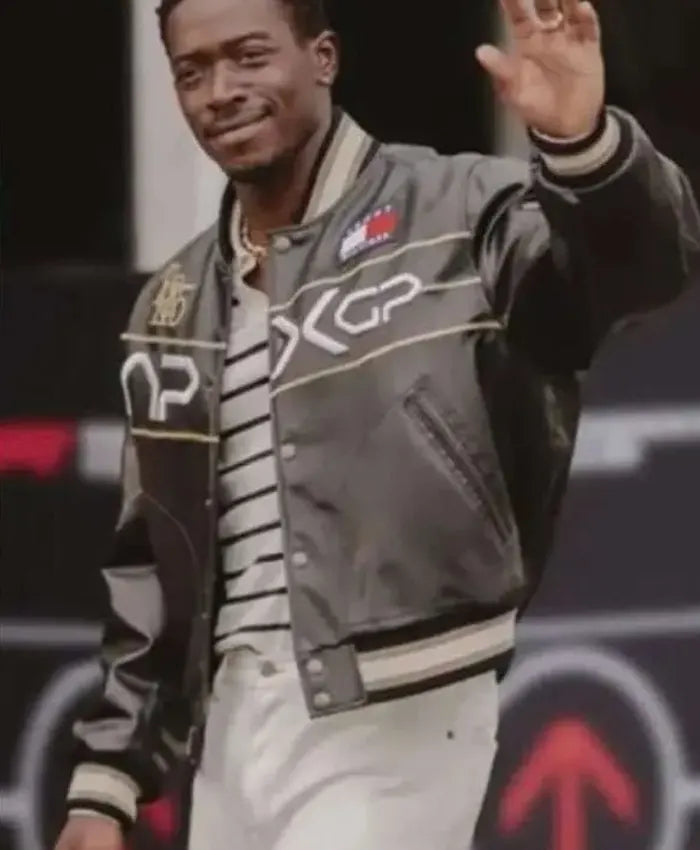 F1 Movie Damson Idris APXGP Varsity Jacket  - Recreated