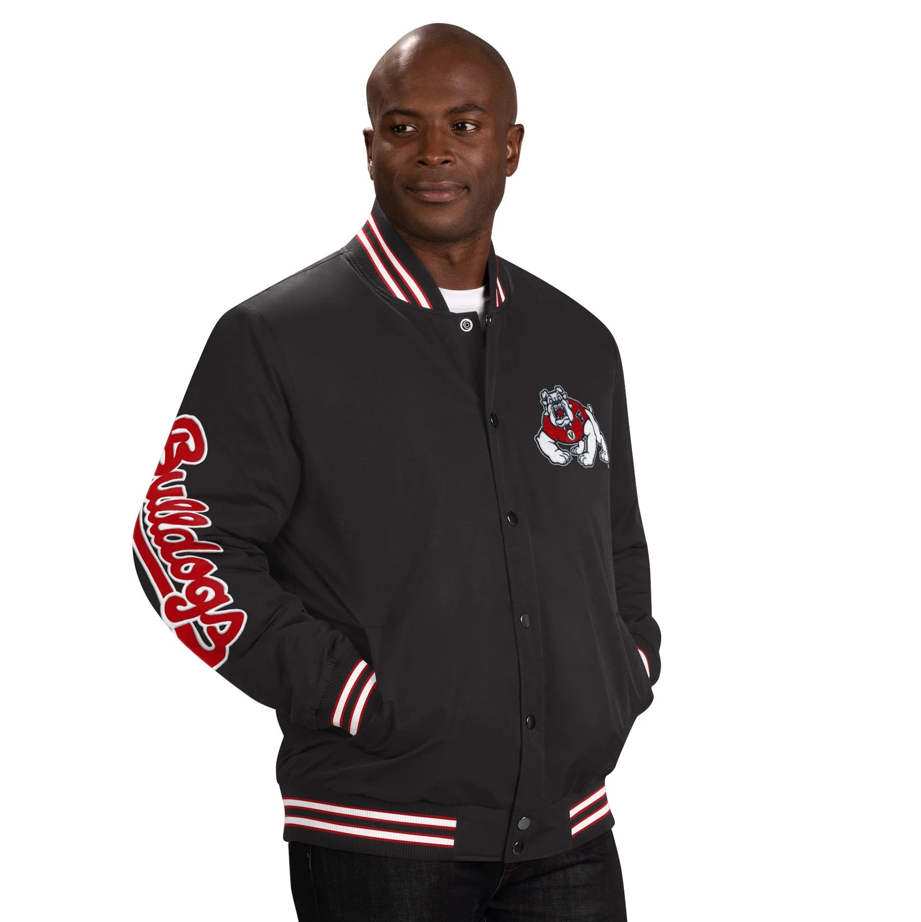 Fresno State Bulldogs Swingman Letterman Varsity Jacket  - Recreated