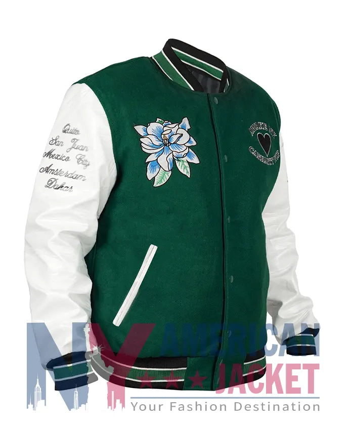 Gigi Hadid Letterman Varsity Jacket  - Recreated