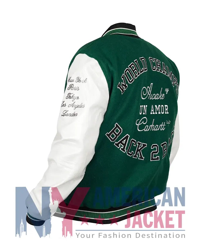 Gigi Hadid Letterman Varsity Jacket  - Recreated