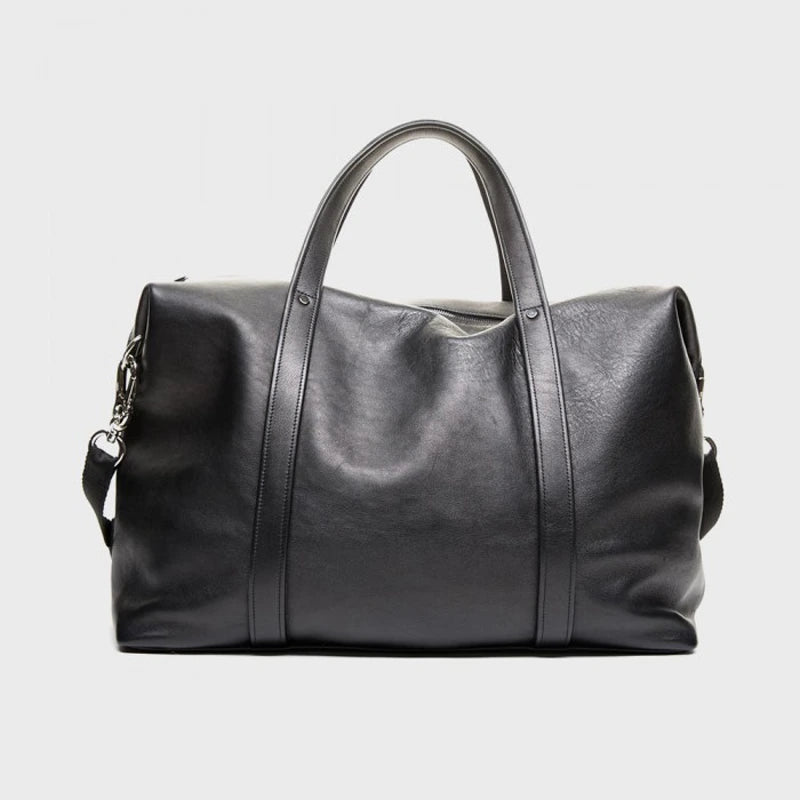 Handmade Leather Duffle Travel Bag
