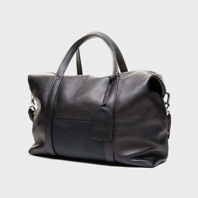 Handmade Leather Duffle Travel Bag