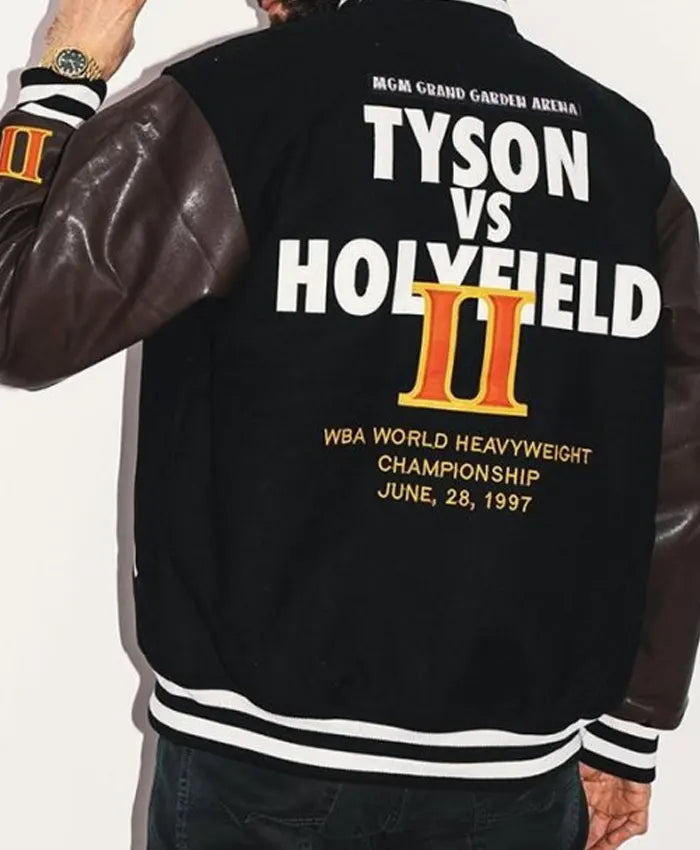 Headgear Tyson Vs Holyfield Varsity Jacket  - Recreated
