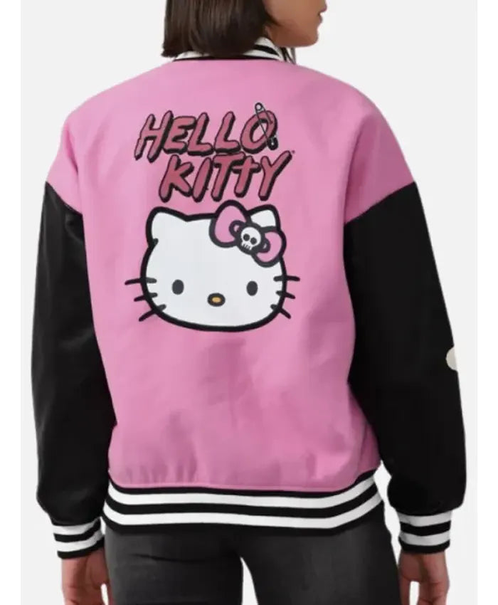 Hello Kitty Varsity Bomber Jacket  - Recreated