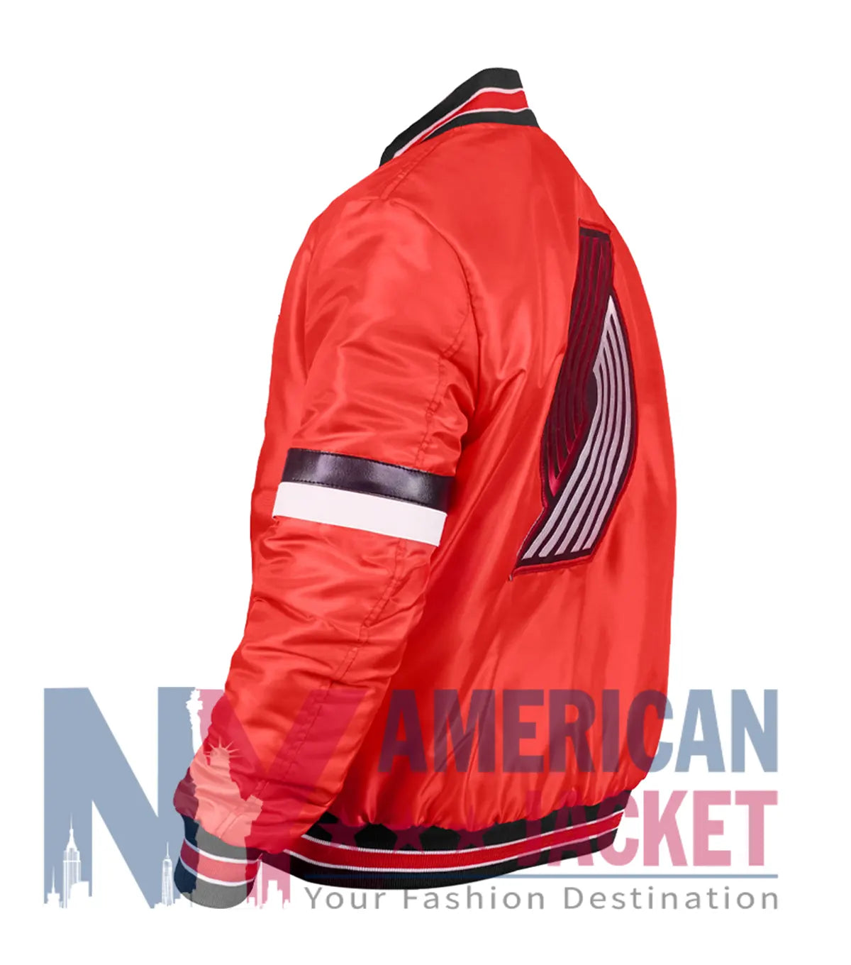 Home Game Portland Trail Blazers Red Jacket  - Recreated