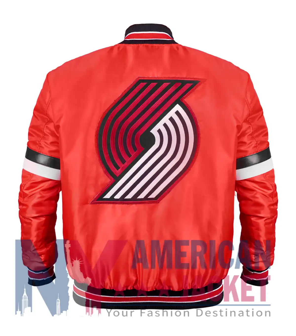 Home Game Portland Trail Blazers Red Jacket  - Recreated