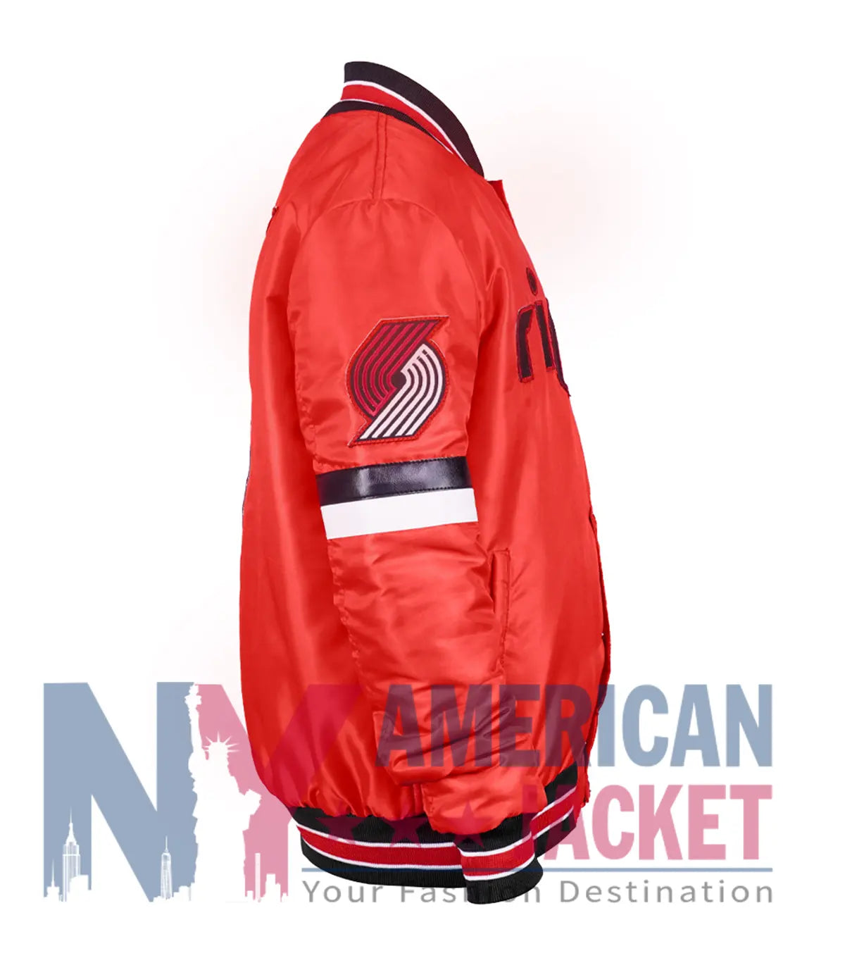 Home Game Portland Trail Blazers Red Jacket  - Recreated