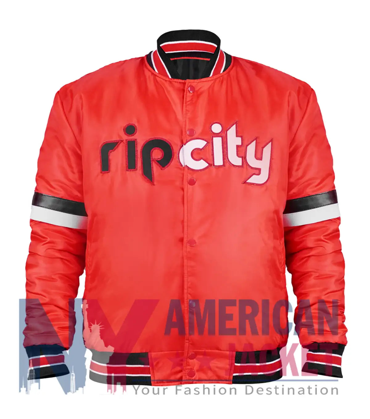 Home Game Portland Trail Blazers Red Jacket  - Recreated