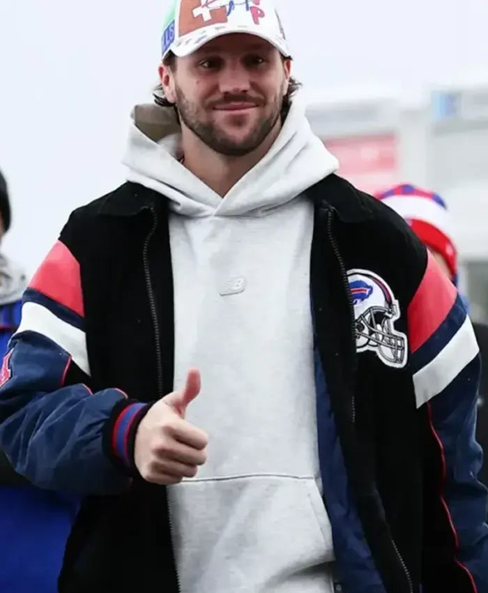 Josh Allen Buffalo Bills Bomber Jacket  - Recreated
