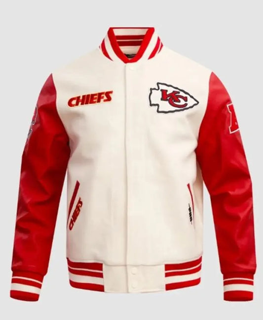 KC Chiefs Retro Classic Letterman Varsity Jacket  - Recreated