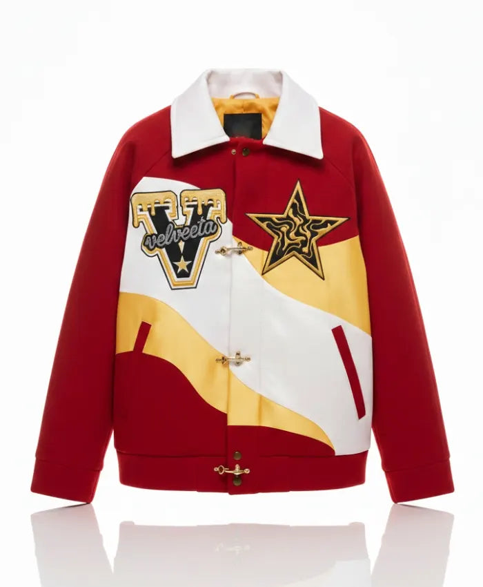 Kevin Leonel X Velveeta Varsity Jacket  - Recreated
