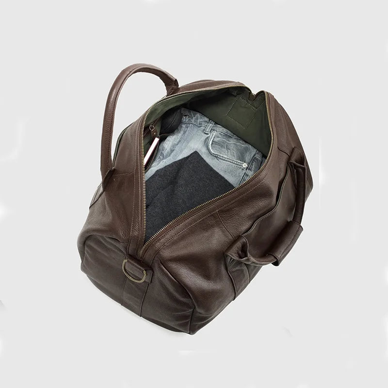 Leather Duffle Bag Mens